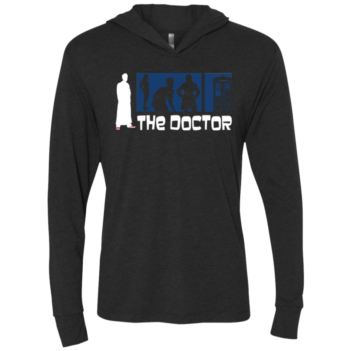 T-Shirts Vintage Black / X-Small Archer the Doctor Triblend Long Sleeve Hoodie Tee