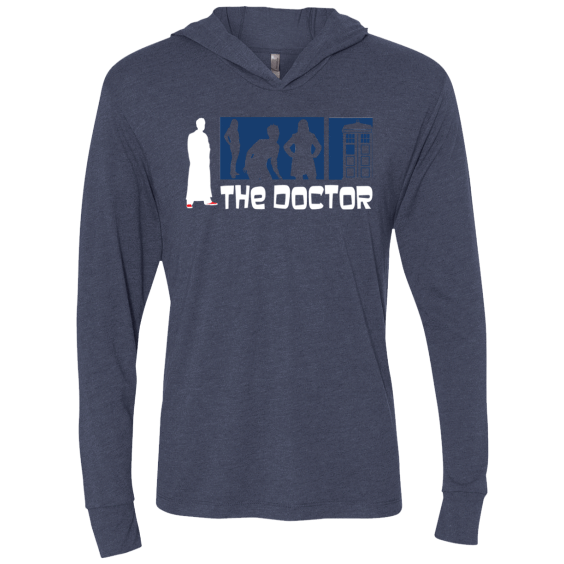 T-Shirts Vintage Navy / X-Small Archer the Doctor Triblend Long Sleeve Hoodie Tee