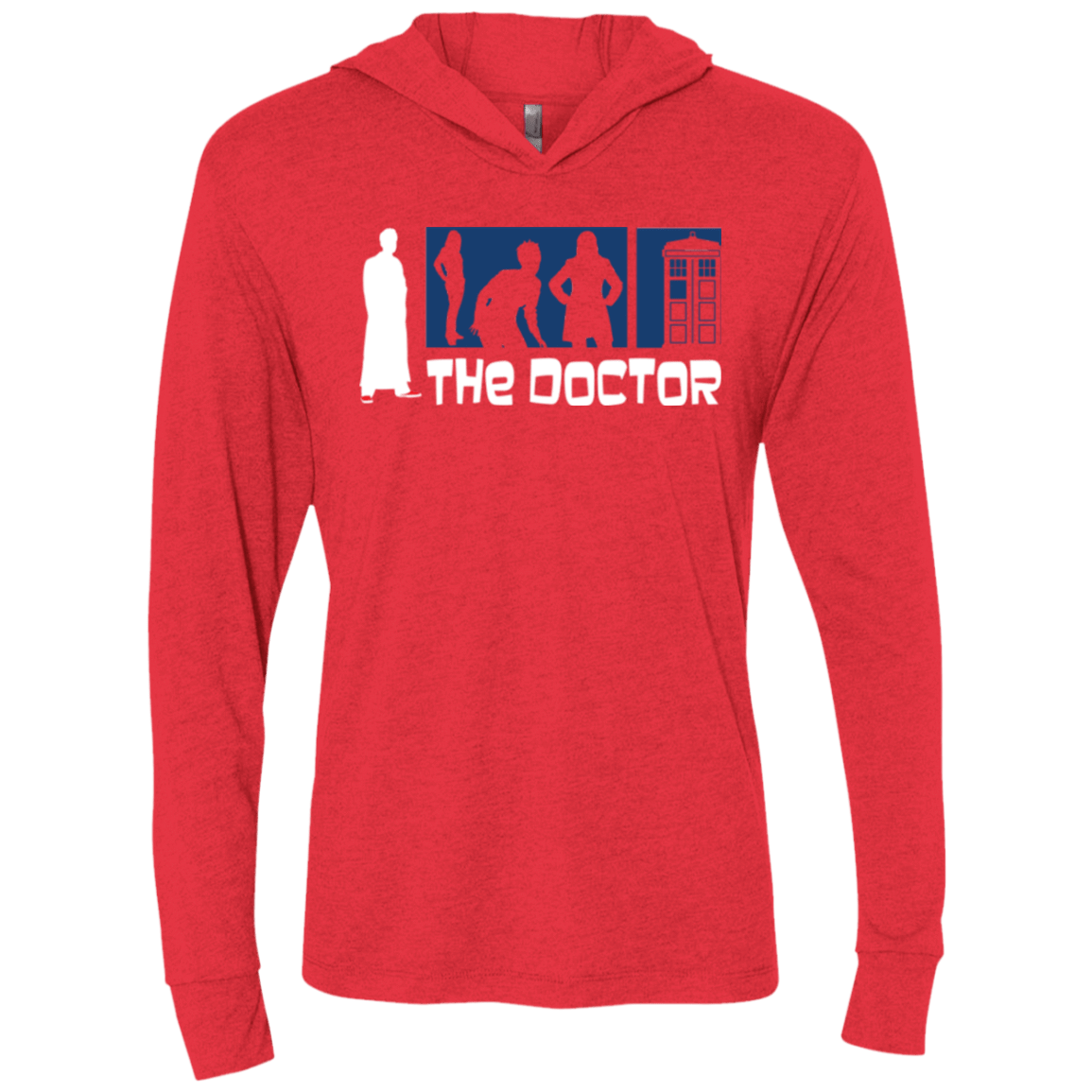 T-Shirts Vintage Red / X-Small Archer the Doctor Triblend Long Sleeve Hoodie Tee