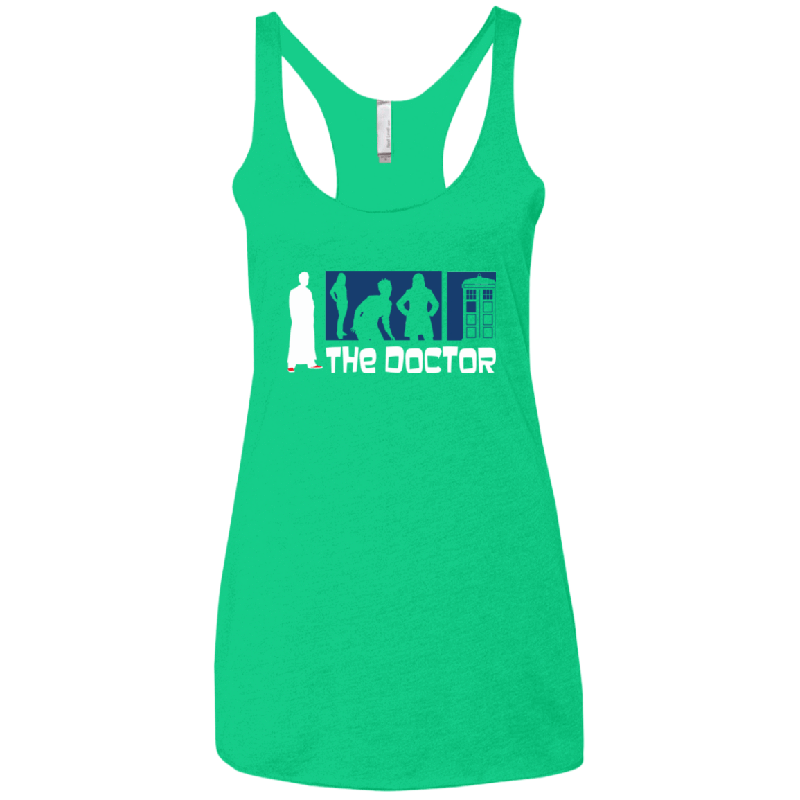 T-Shirts Envy / X-Small Archer the Doctor Women's Triblend Racerback Tank