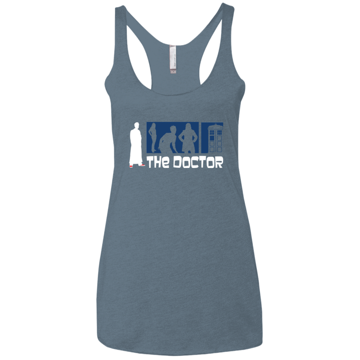 T-Shirts Indigo / X-Small Archer the Doctor Women's Triblend Racerback Tank