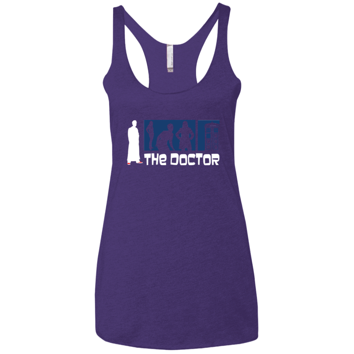 T-Shirts Purple / X-Small Archer the Doctor Women's Triblend Racerback Tank