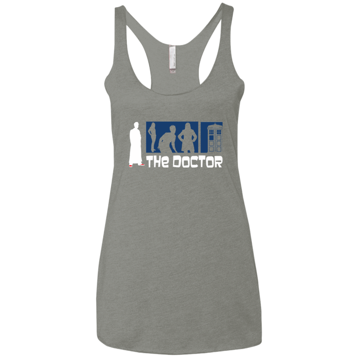 T-Shirts Venetian Grey / X-Small Archer the Doctor Women's Triblend Racerback Tank