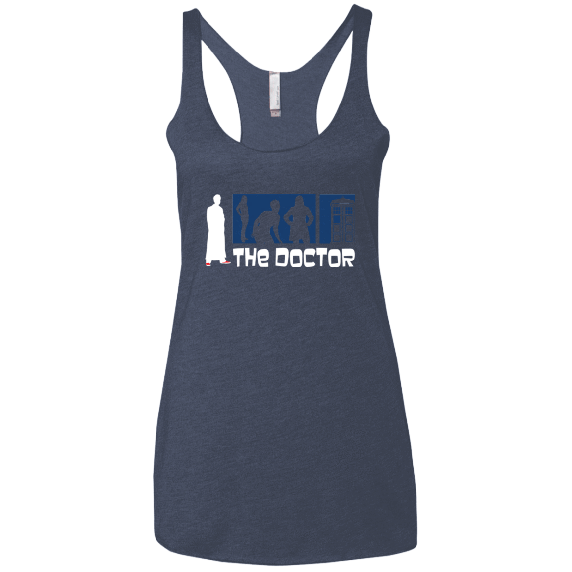 T-Shirts Vintage Navy / X-Small Archer the Doctor Women's Triblend Racerback Tank