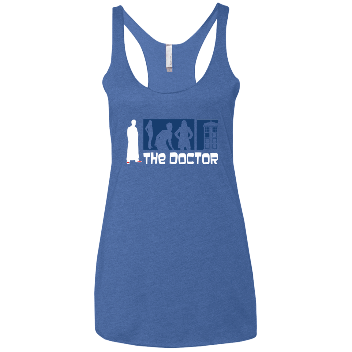 T-Shirts Vintage Royal / X-Small Archer the Doctor Women's Triblend Racerback Tank