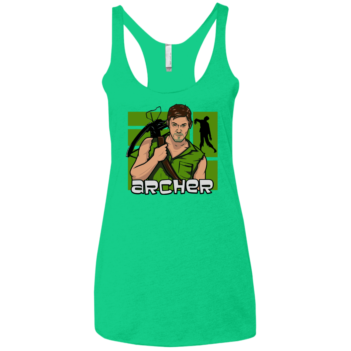 T-Shirts Envy / X-Small Archer Women's Triblend Racerback Tank