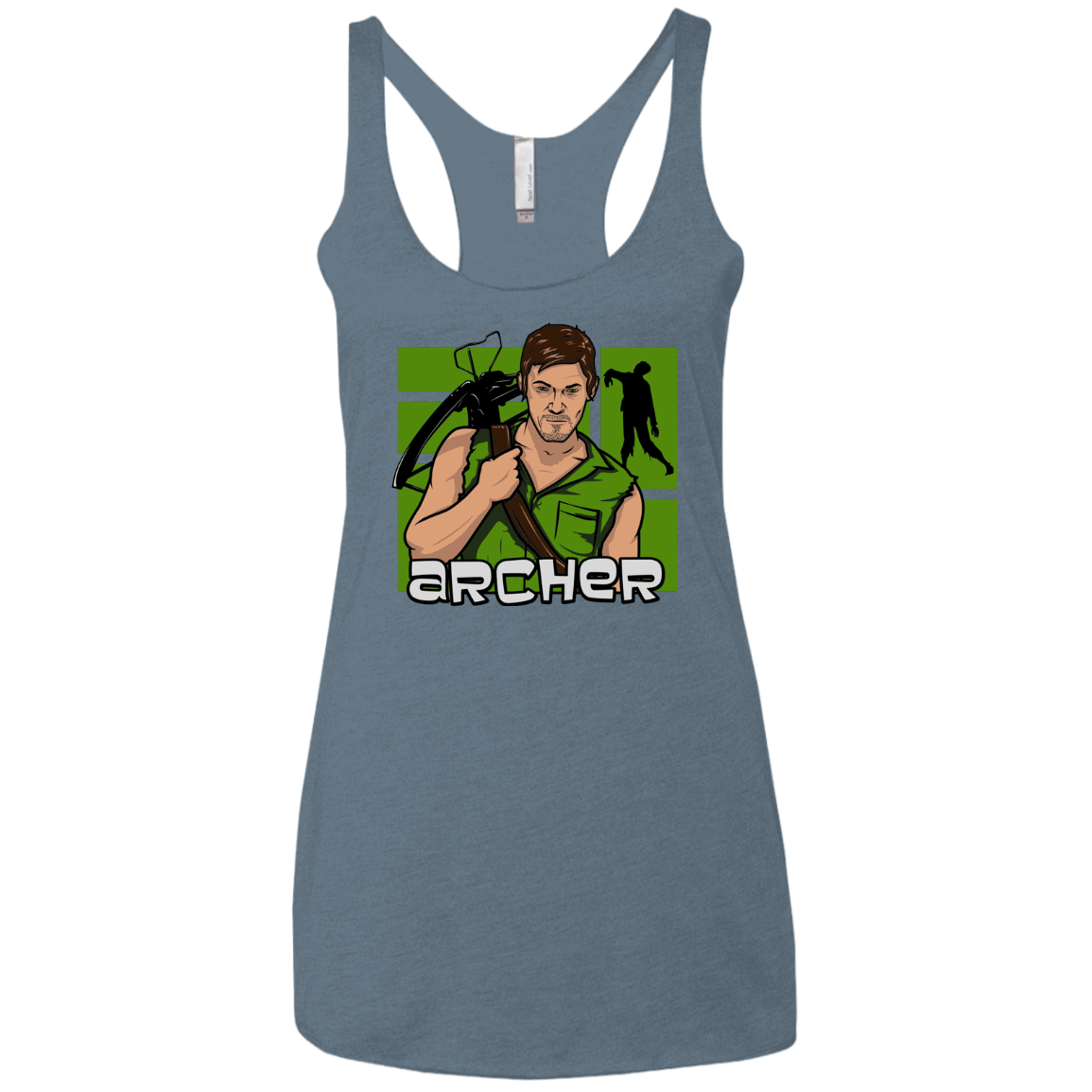 T-Shirts Indigo / X-Small Archer Women's Triblend Racerback Tank