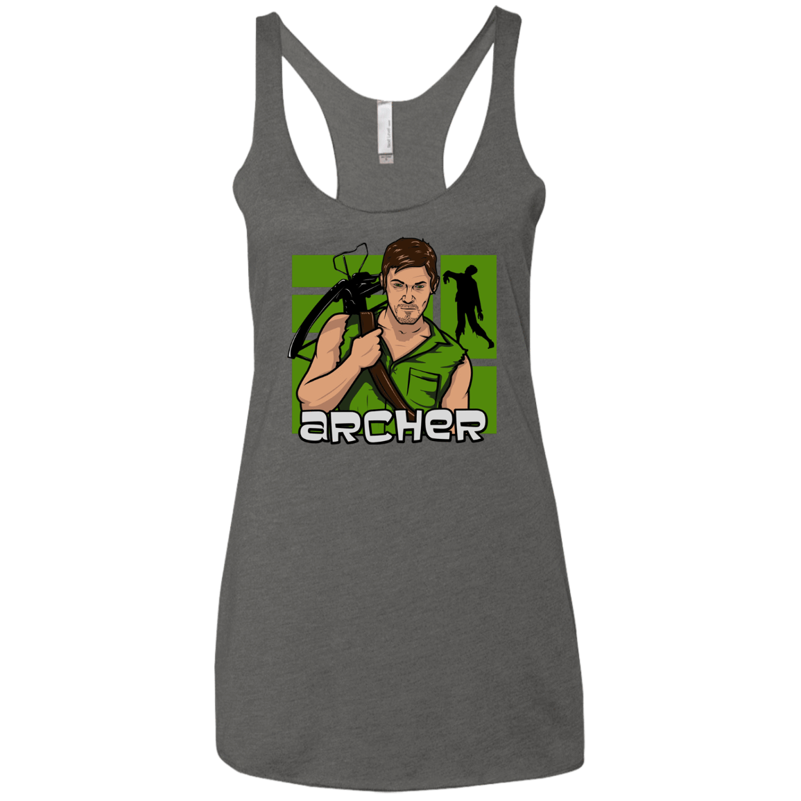 T-Shirts Premium Heather / X-Small Archer Women's Triblend Racerback Tank