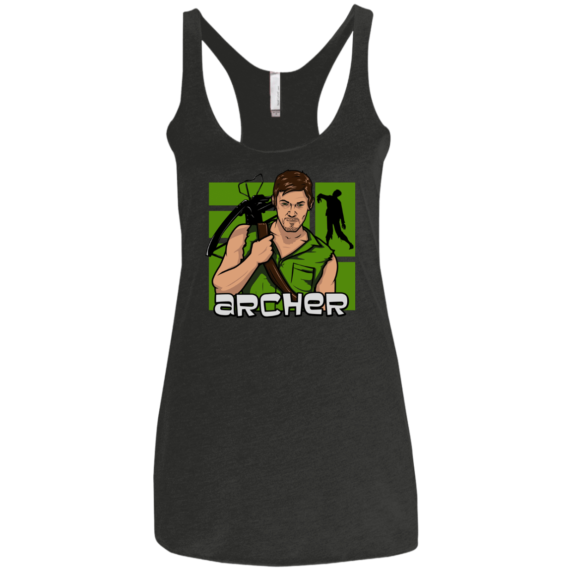 T-Shirts Vintage Black / X-Small Archer Women's Triblend Racerback Tank