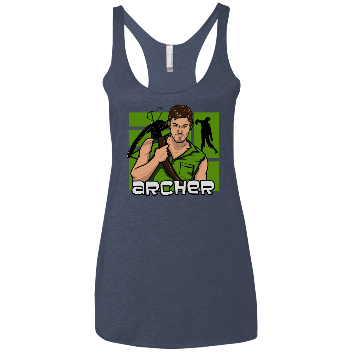 T-Shirts Vintage Navy / X-Small Archer Women's Triblend Racerback Tank