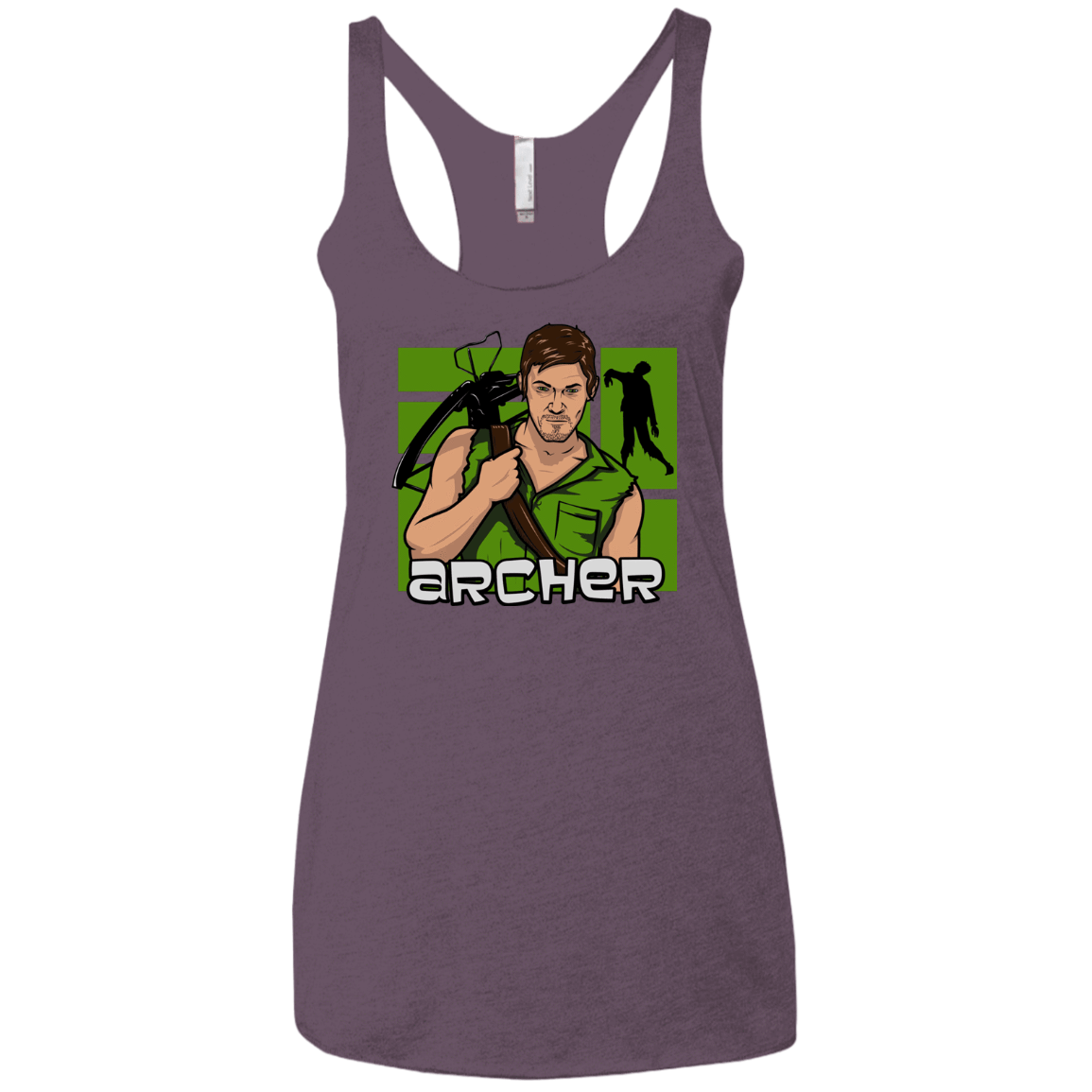 T-Shirts Vintage Purple / X-Small Archer Women's Triblend Racerback Tank