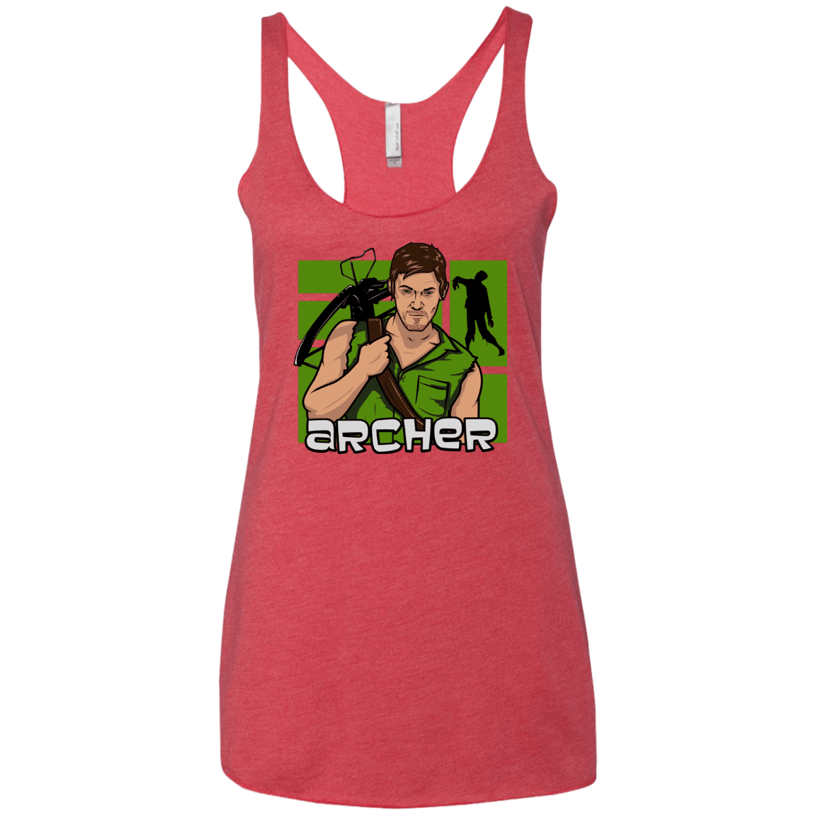 T-Shirts Vintage Red / X-Small Archer Women's Triblend Racerback Tank