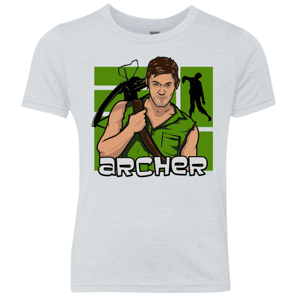 T-Shirts Heather White / YXS Archer Youth Triblend T-Shirt