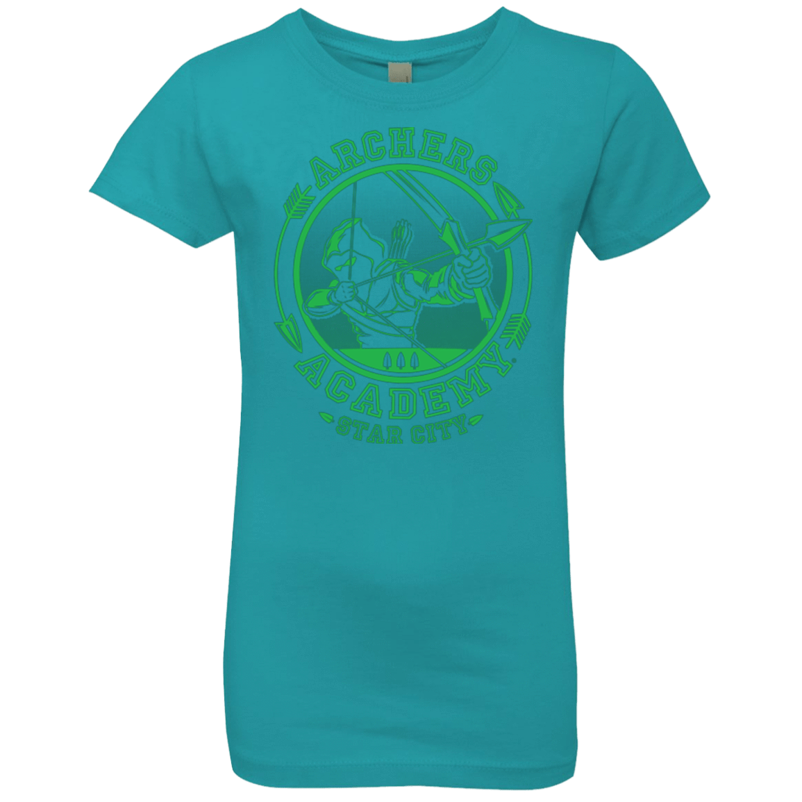 T-Shirts Tahiti Blue / YXS ARCHERS ACADEMY Girls Premium T-Shirt