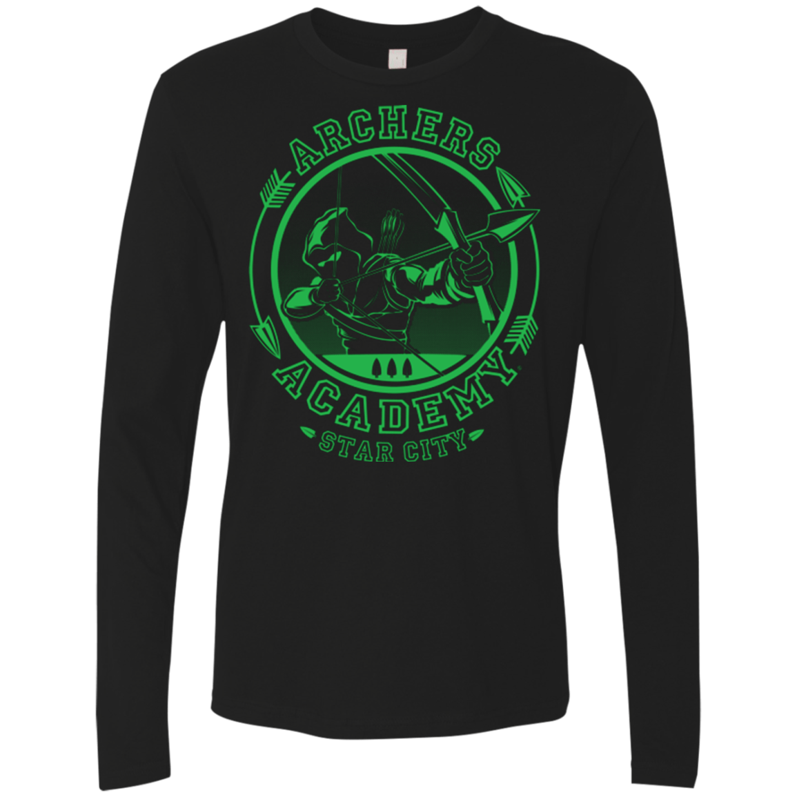T-Shirts Black / Small ARCHERS ACADEMY Men's Premium Long Sleeve