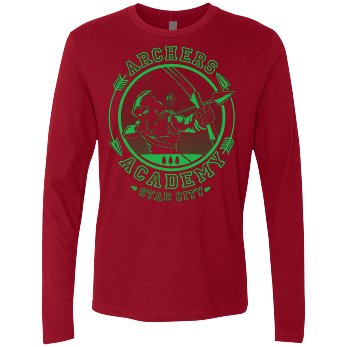 T-Shirts Cardinal / Small ARCHERS ACADEMY Men's Premium Long Sleeve
