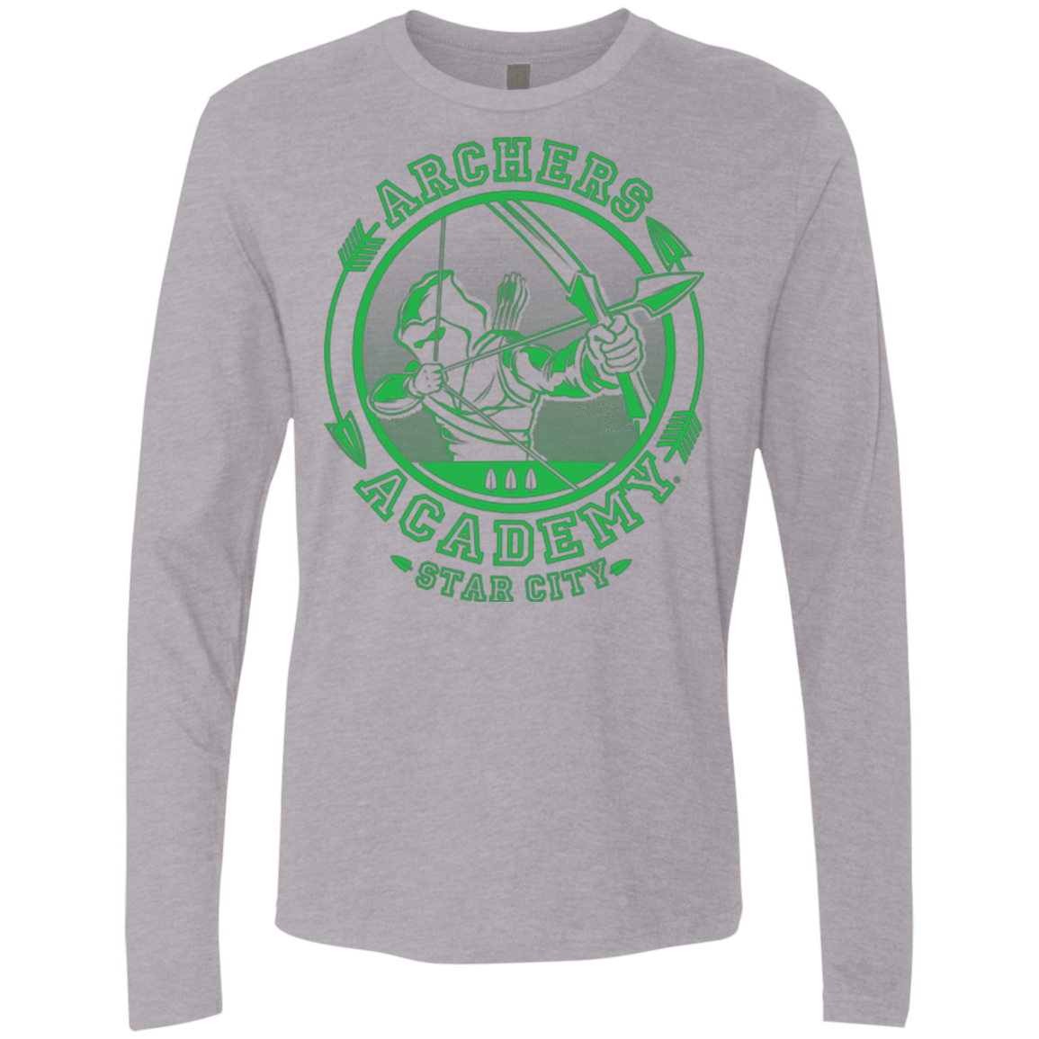 T-Shirts Heather Grey / Small ARCHERS ACADEMY Men's Premium Long Sleeve