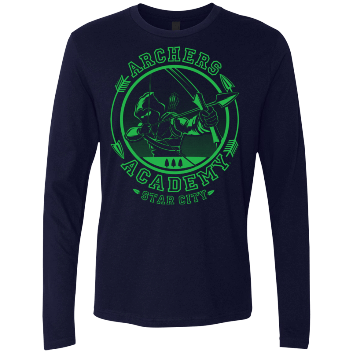 T-Shirts Midnight Navy / Small ARCHERS ACADEMY Men's Premium Long Sleeve