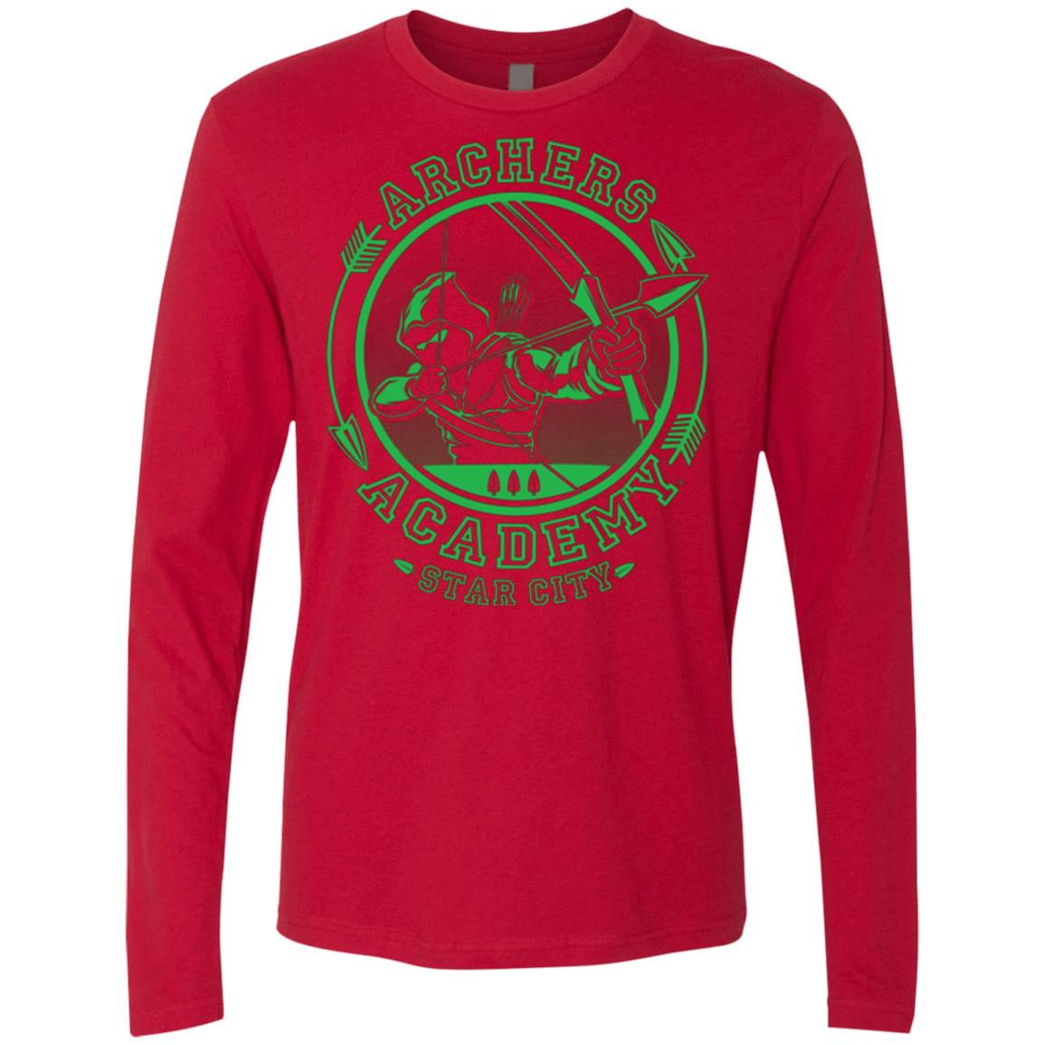 T-Shirts Red / Small ARCHERS ACADEMY Men's Premium Long Sleeve