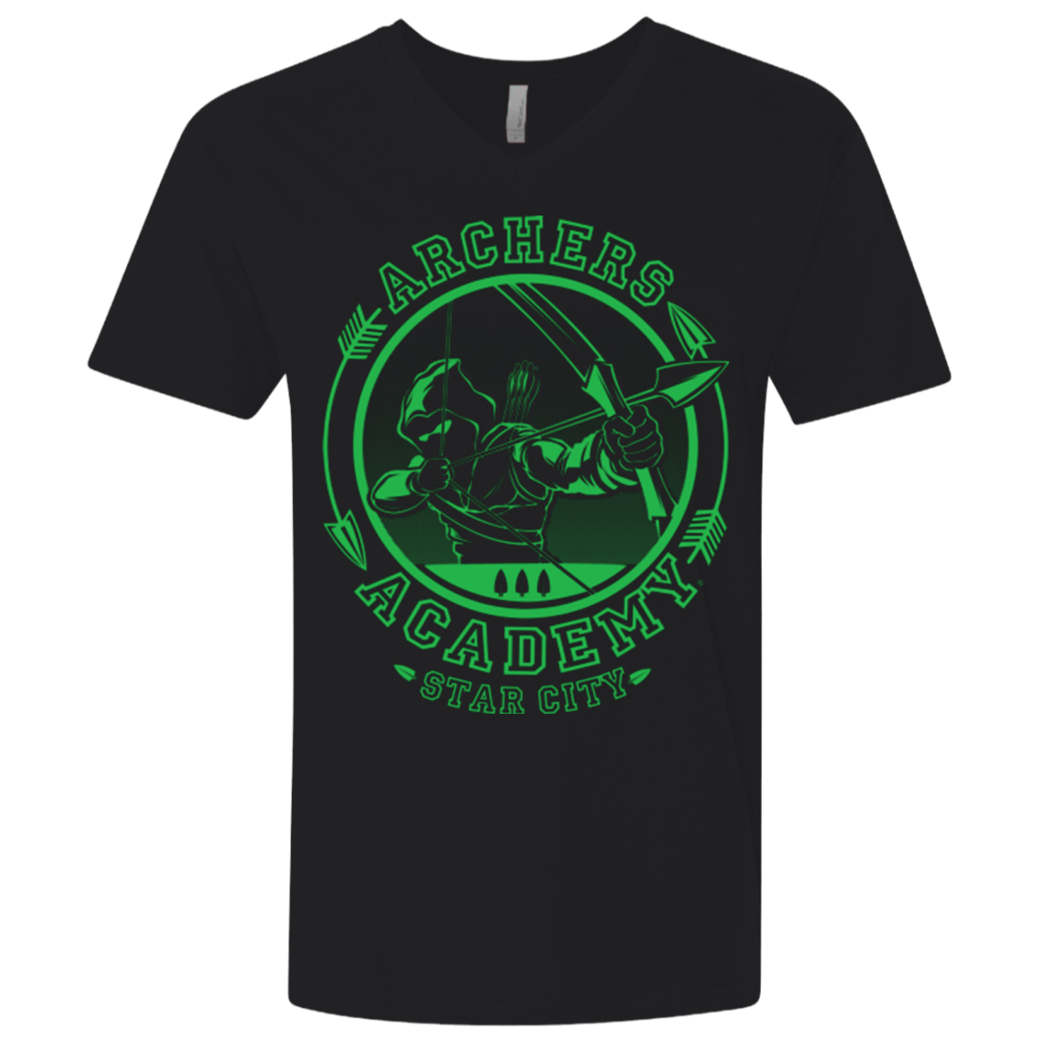 T-Shirts Black / X-Small ARCHERS ACADEMY Men's Premium V-Neck