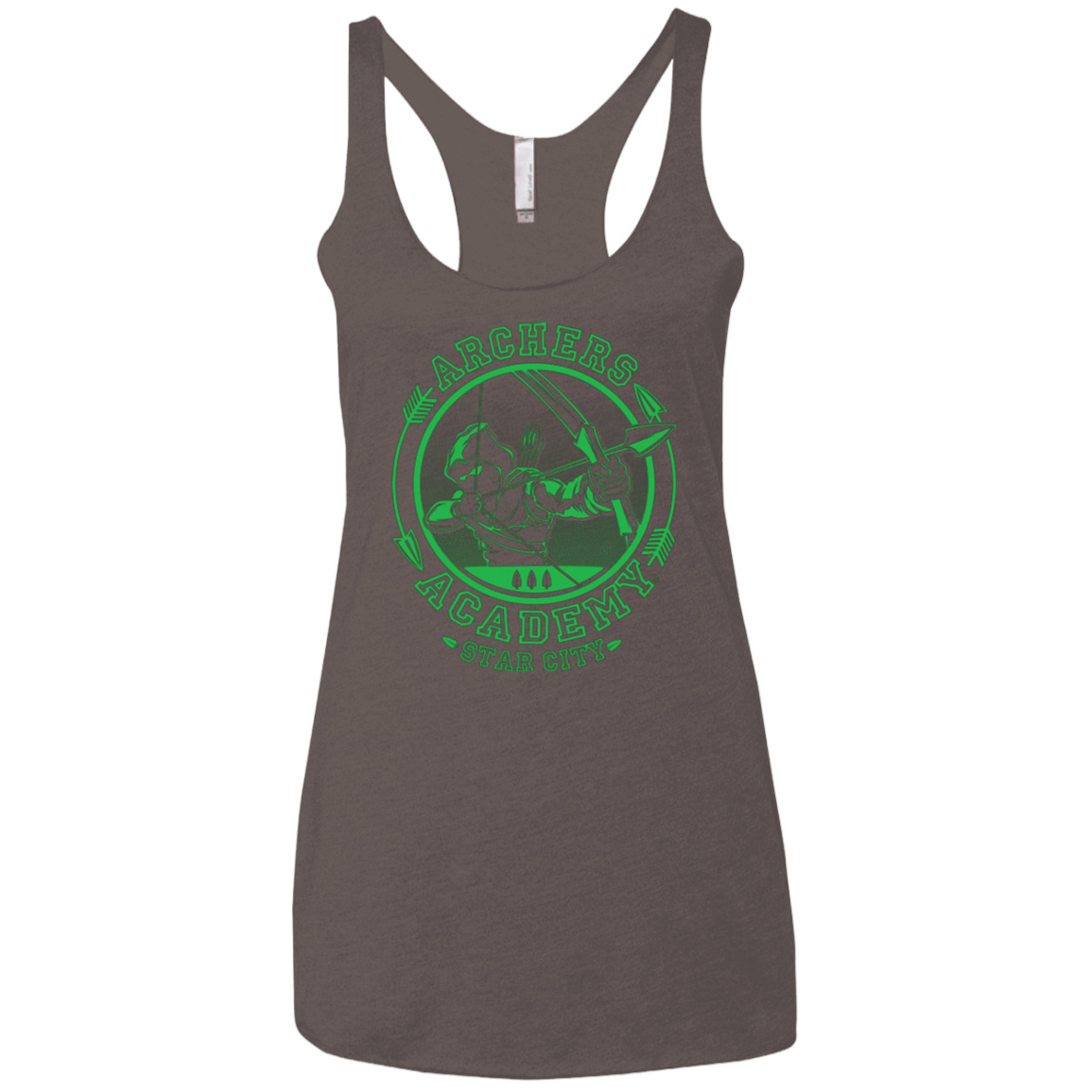 T-Shirts Macchiato / X-Small ARCHERS ACADEMY Women's Triblend Racerback Tank