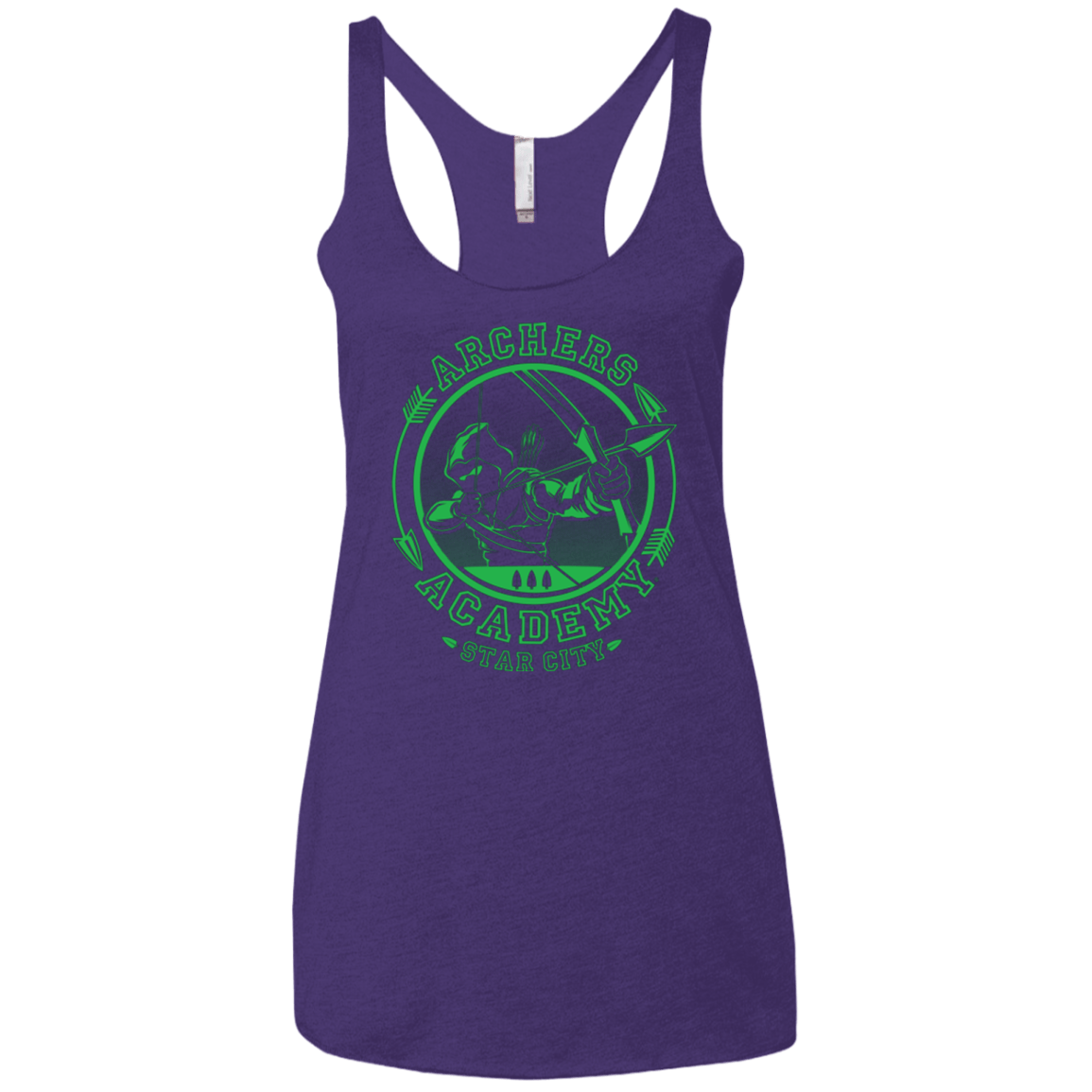 T-Shirts Purple / X-Small ARCHERS ACADEMY Women's Triblend Racerback Tank
