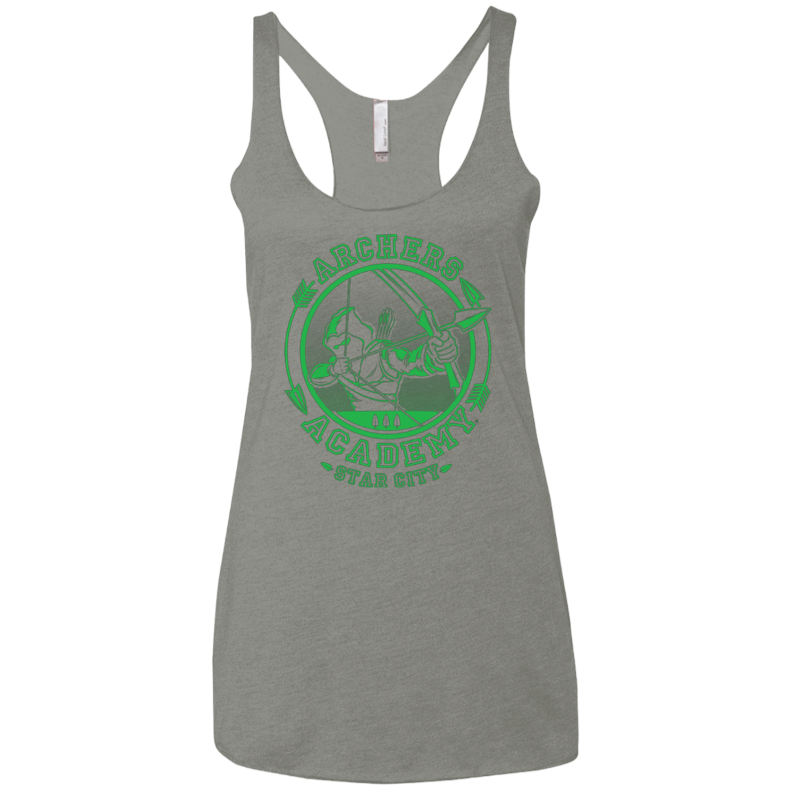 T-Shirts Venetian Grey / X-Small ARCHERS ACADEMY Women's Triblend Racerback Tank