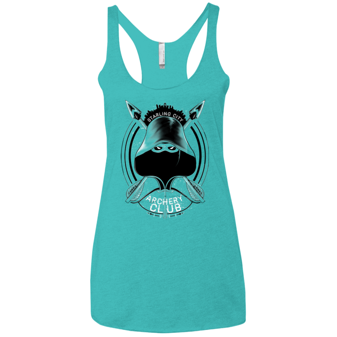 T-Shirts Tahiti Blue / X-Small Archery Club Women's Triblend Racerback Tank
