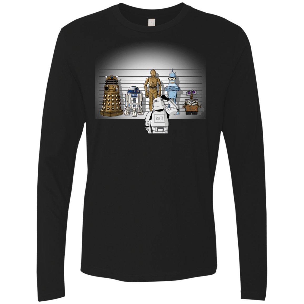 T-Shirts Black / Small Are These Droids Men's Premium Long Sleeve