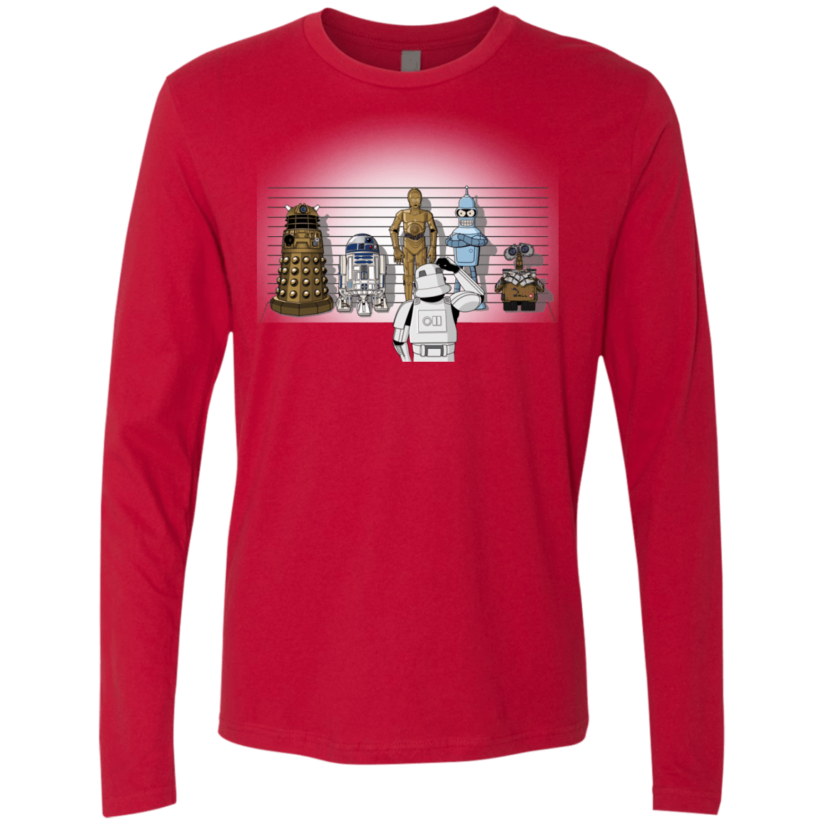 T-Shirts Red / Small Are These Droids Men's Premium Long Sleeve