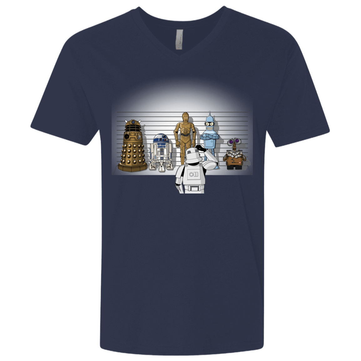 T-Shirts Midnight Navy / X-Small Are These Droids Men's Premium V-Neck