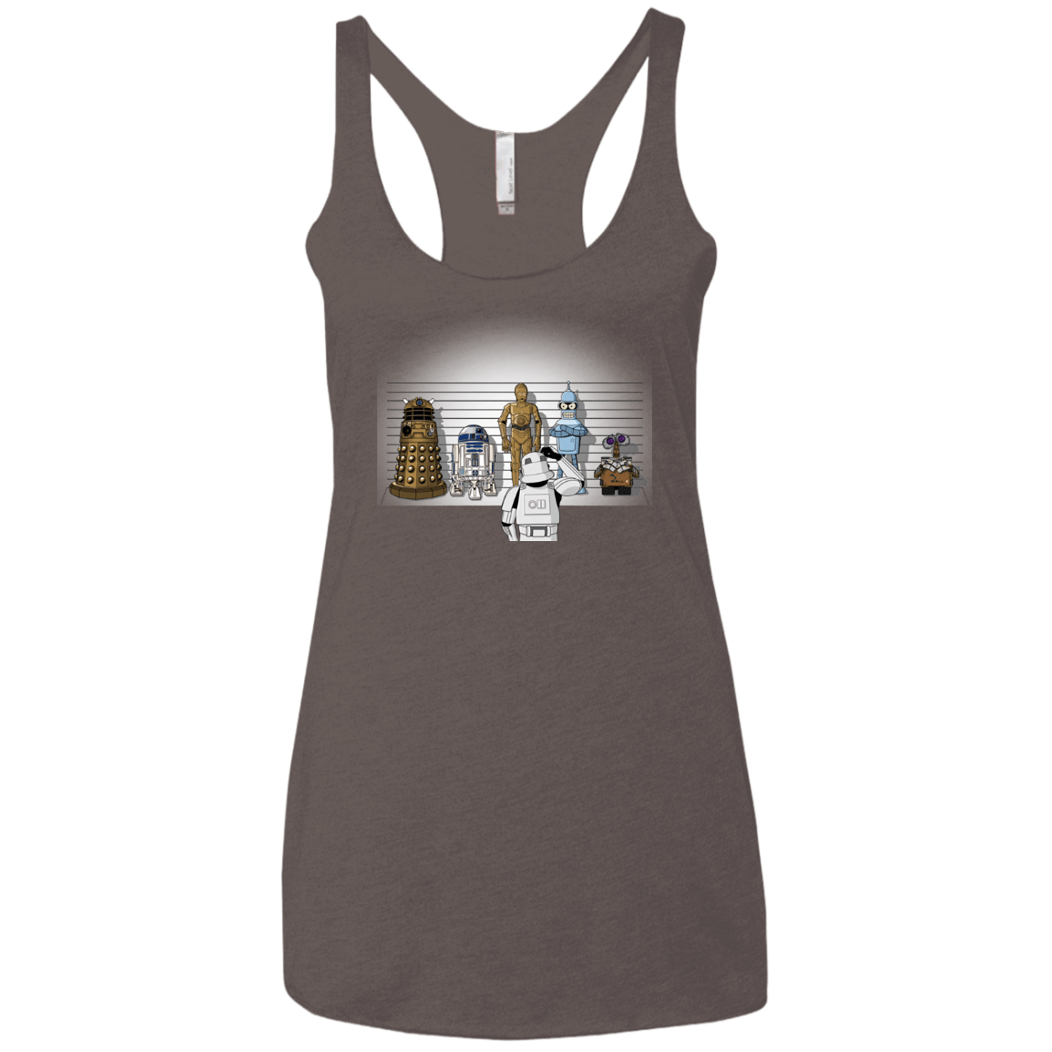 T-Shirts Macchiato / X-Small Are These Droids Women's Triblend Racerback Tank