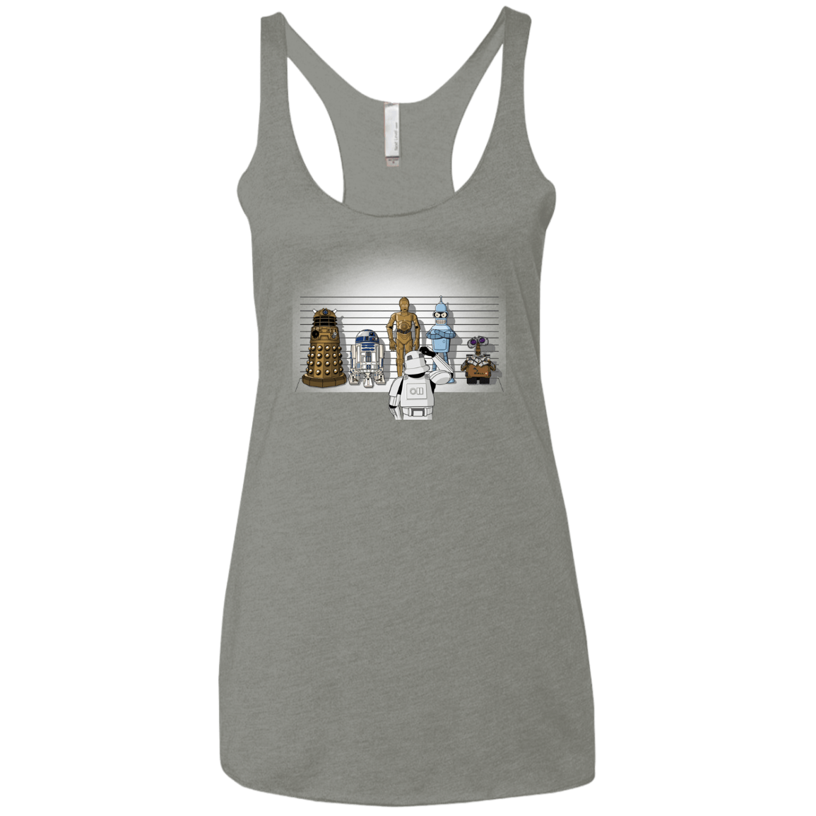 T-Shirts Venetian Grey / X-Small Are These Droids Women's Triblend Racerback Tank