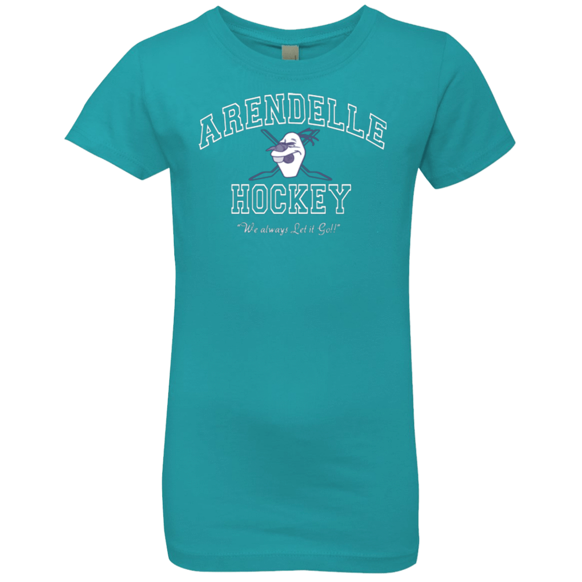 T-Shirts Tahiti Blue / YXS Arendelle University Girls Premium T-Shirt
