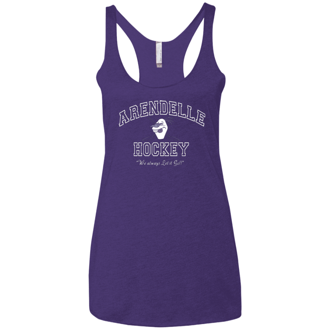 T-Shirts Purple / X-Small Arendelle University Women's Triblend Racerback Tank
