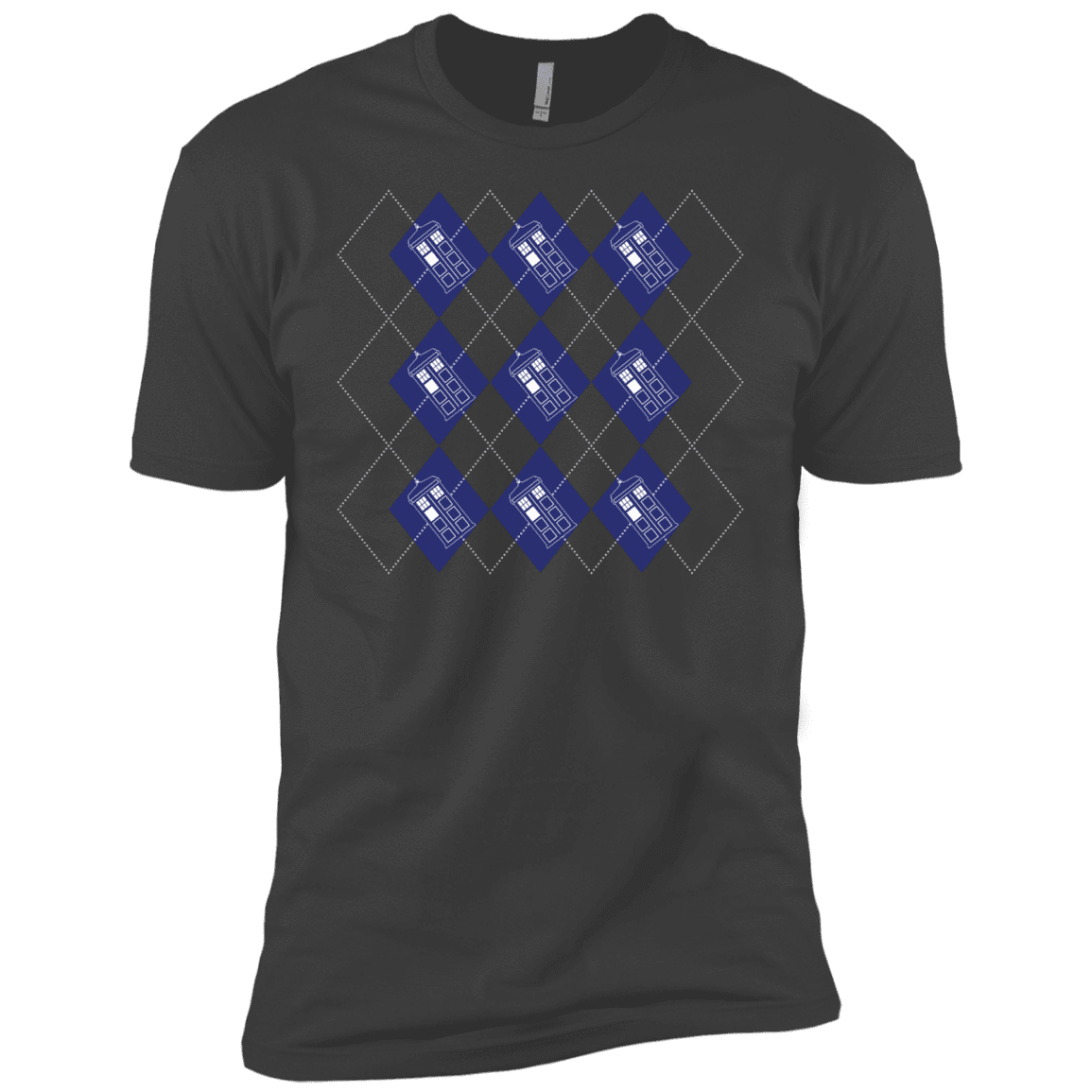 T-Shirts Heavy Metal / YXS Argyle Tardis Boys Premium T-Shirt