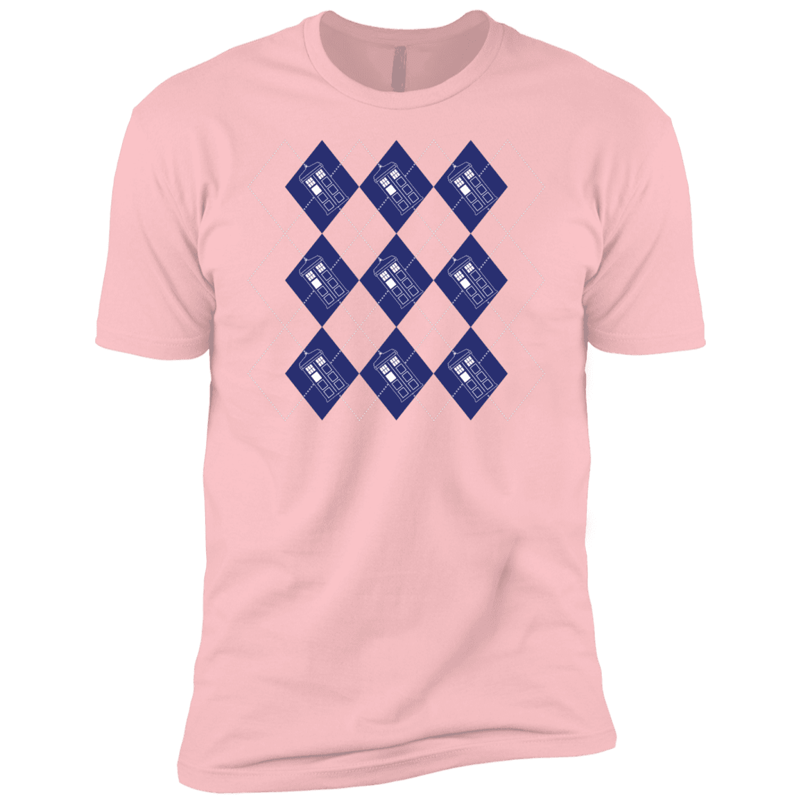 T-Shirts Light Pink / YXS Argyle Tardis Boys Premium T-Shirt