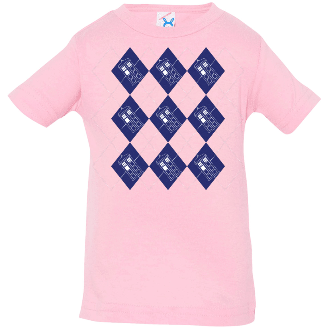 T-Shirts Pink / 6 Months Argyle Tardis Infant Premium T-Shirt