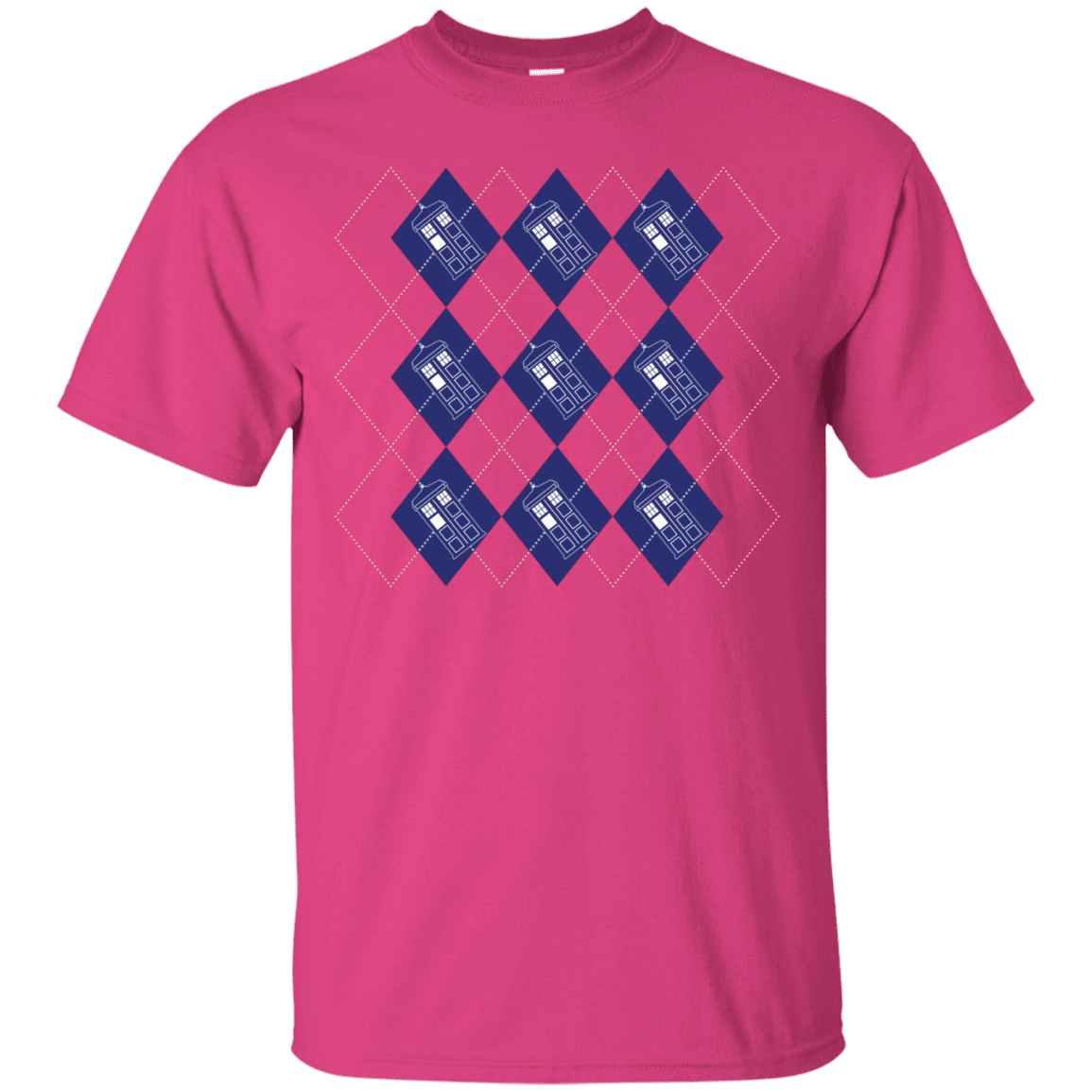 T-Shirts Heliconia / S Argyle Tardis T-Shirt