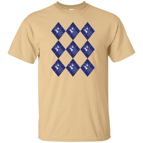 T-Shirts Vegas Gold / S Argyle Tardis T-Shirt