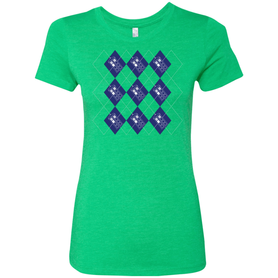 T-Shirts Envy / S Argyle Tardis Women's Triblend T-Shirt