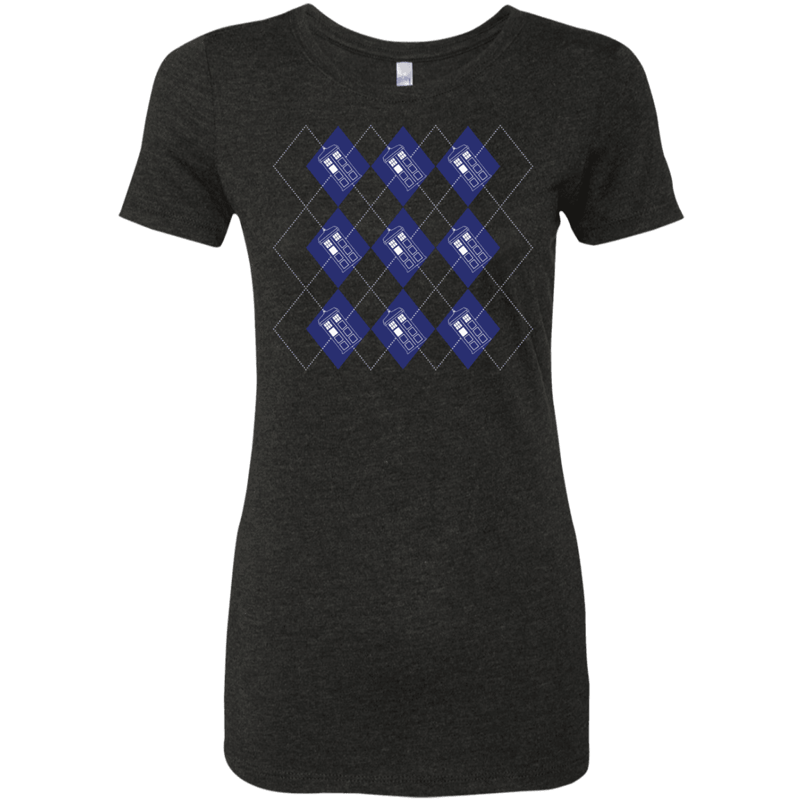 T-Shirts Vintage Black / S Argyle Tardis Women's Triblend T-Shirt