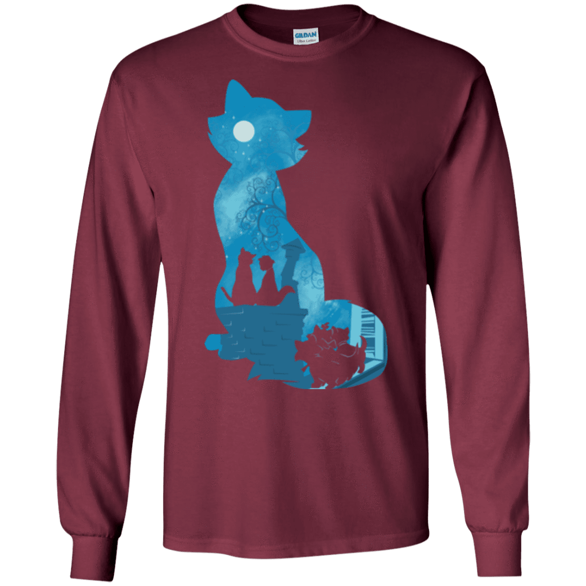 T-Shirts Maroon / S Aristo Portrait Men's Long Sleeve T-Shirt