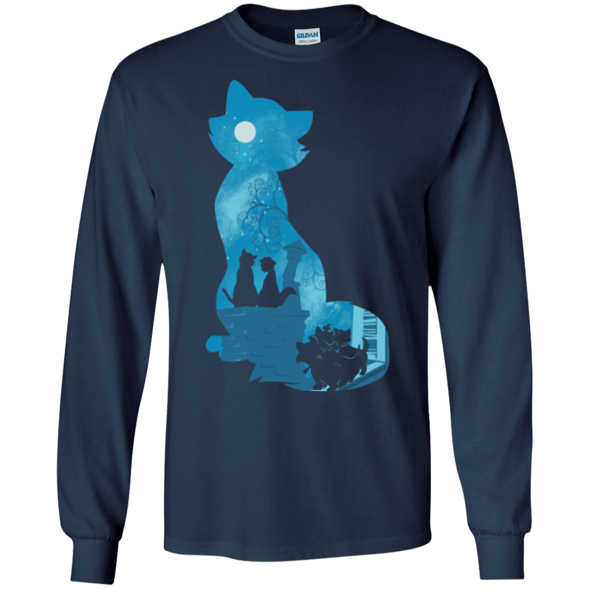 T-Shirts Navy / S Aristo Portrait Men's Long Sleeve T-Shirt