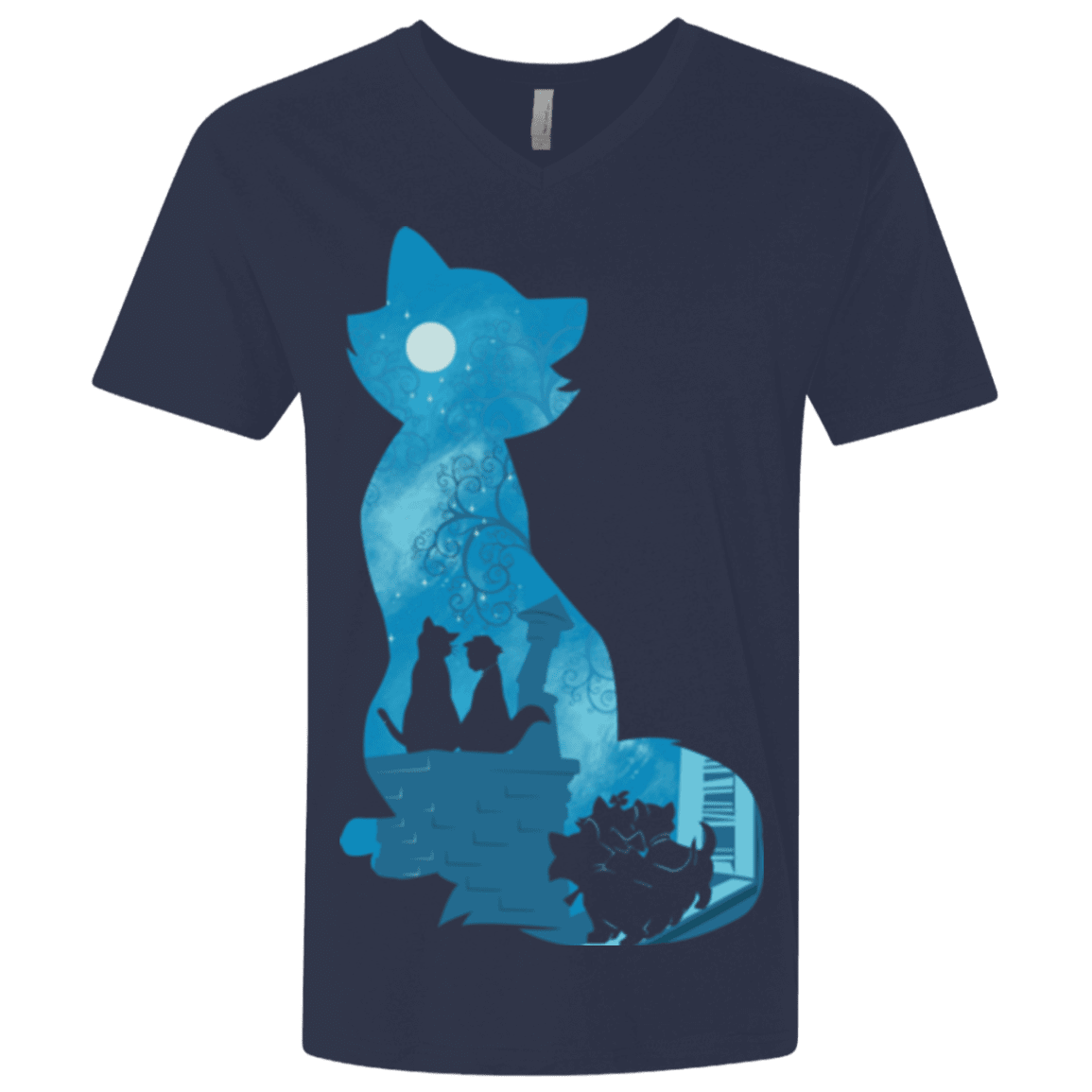 T-Shirts Midnight Navy / X-Small Aristo Portrait Men's Premium V-Neck