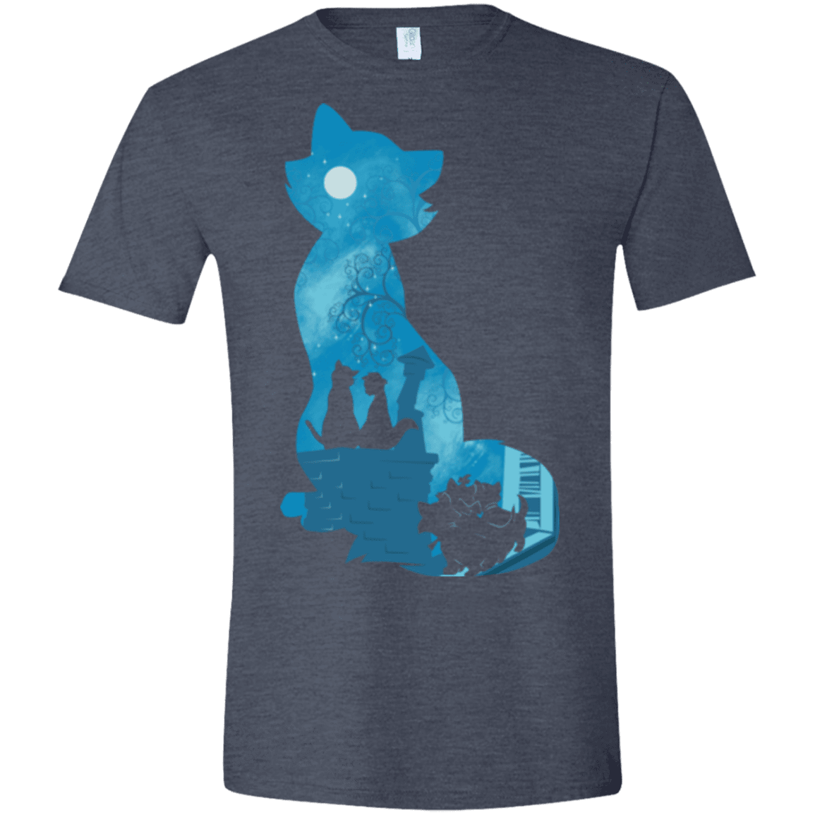 T-Shirts Heather Navy / S Aristo Portrait Men's Semi-Fitted Softstyle