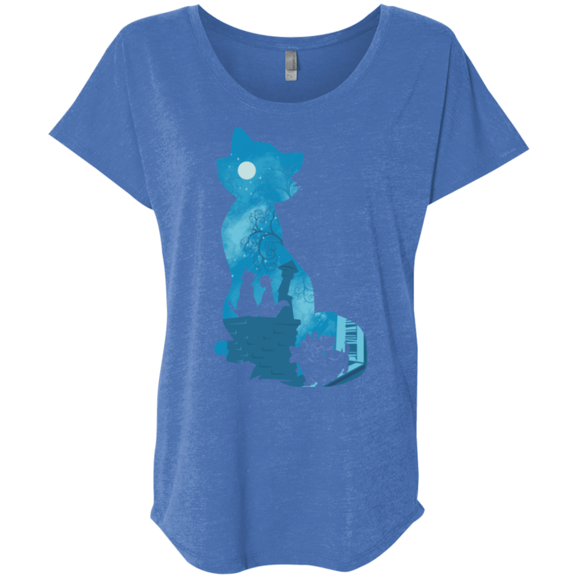 T-Shirts Vintage Royal / X-Small Aristo Portrait Triblend Dolman Sleeve