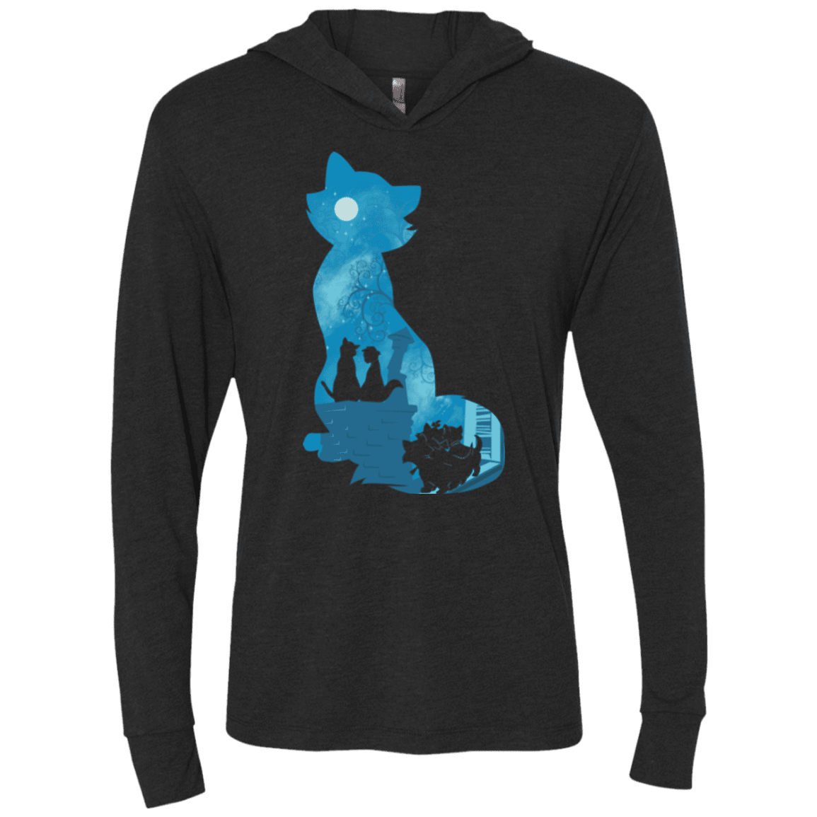 T-Shirts Vintage Black / X-Small Aristo Portrait Triblend Long Sleeve Hoodie Tee