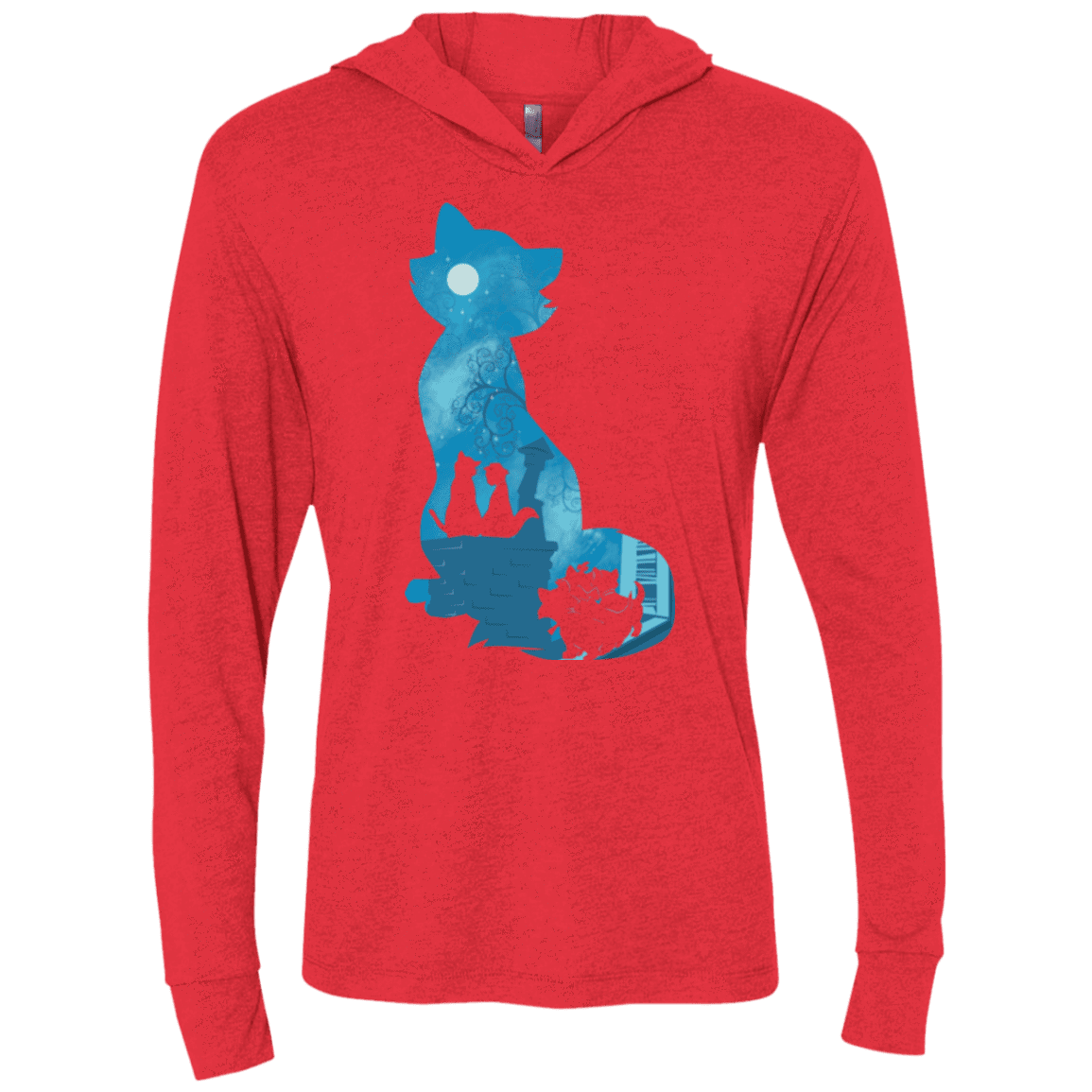 T-Shirts Vintage Red / X-Small Aristo Portrait Triblend Long Sleeve Hoodie Tee