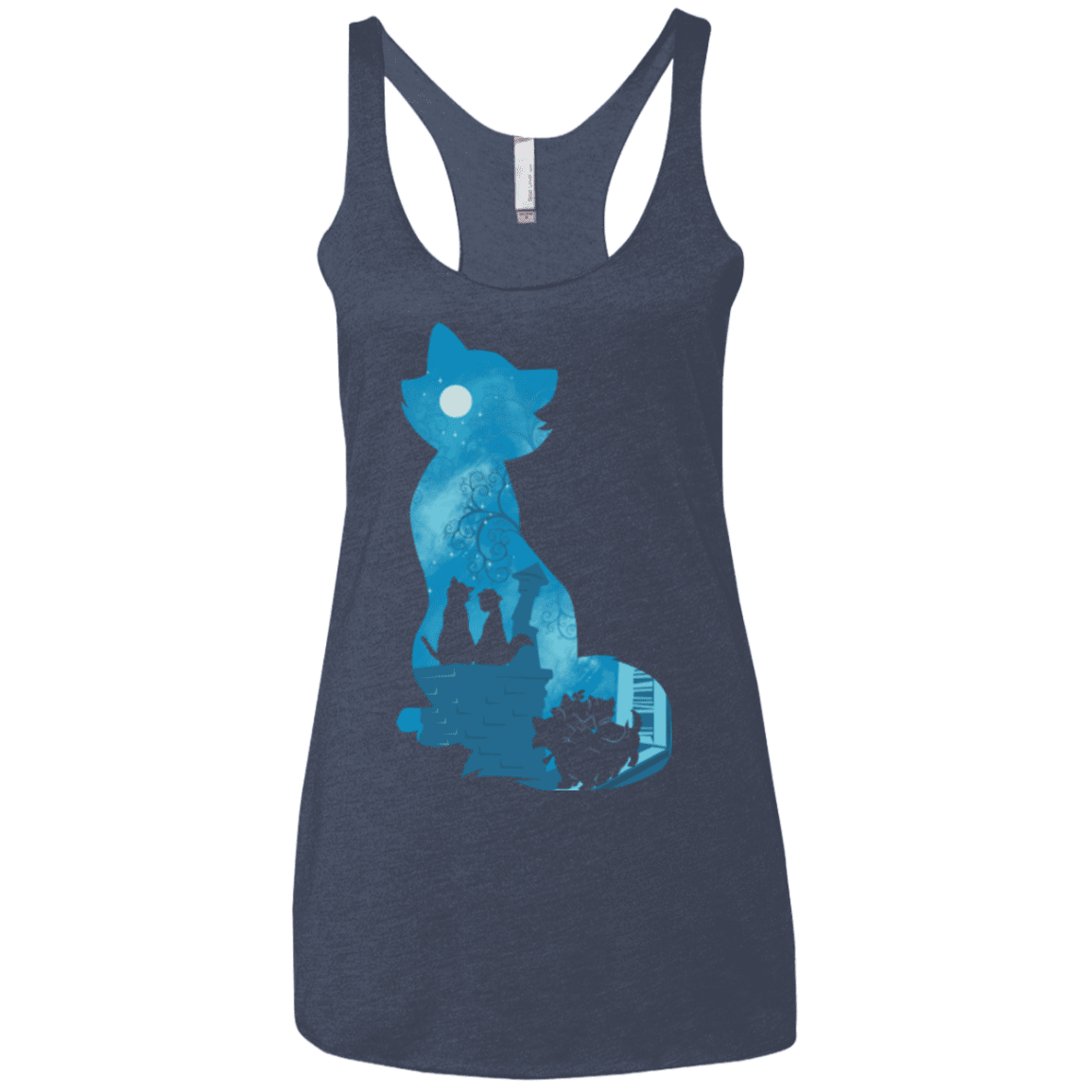 T-Shirts Vintage Navy / X-Small Aristo Portrait Women's Triblend Racerback Tank